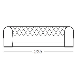 Milton_ 235 x 112 x H 66 cm