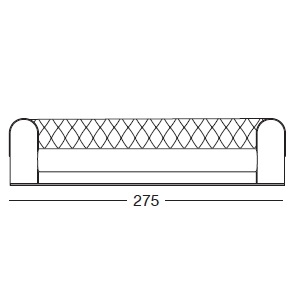 Milton_ 275 x 112 x H 66 cm