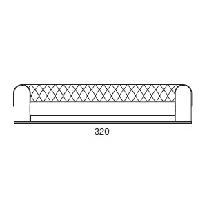 Milton_ 320 x 112 x H 66 cm