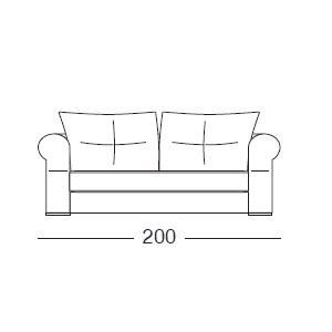 Rubens_ 200 x 135 x H 75 cm