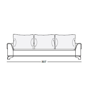 Sheffield_ 307 x 108 x H 98 cm