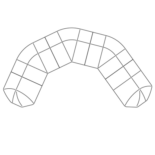 Cloud Infinity COMP 4_ 436.5 x 232.5 x H 75 cm