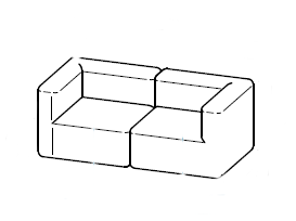 Belt_221C0 180 x 90 x H 70 cm