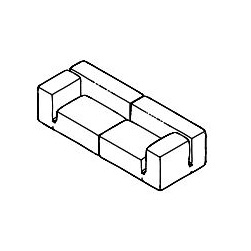 Le Mura 2_ L 253 x P 96,5 cm (OLEMC120 + OLEMB120)