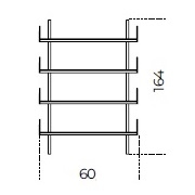 Brera 23_ 60 x 25 x H 164 cm (60M164)