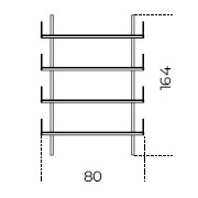 Brera 23_ 80 x 25 x H 164 cm (80M164)