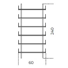 Brera 23_ 60 x 25 x H 240 cm (60M240)