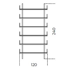 Brera 23_ 120 x 25 x H 240 cm (120M240)