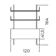 Brera 23_ 120 x 35 x H 164 cm (120R164)