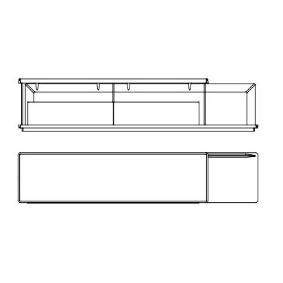 Kukei_ Asymmetric sideboard with base (Dx)