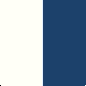 Weiß RAL 9016 – Blau RAL 5000