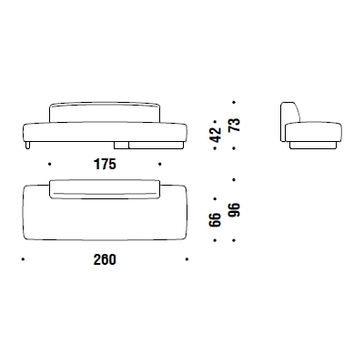D03_ 260 x 96 x H 73-42 cm