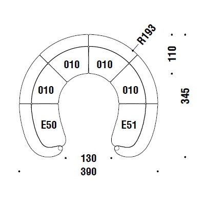 D00_ 390 x 345 x H 77/41 cm