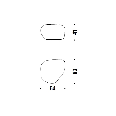 214_ 64 x 63 x H 41 cm