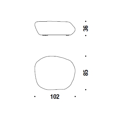 077_ 102 x 85 x H 36 cm