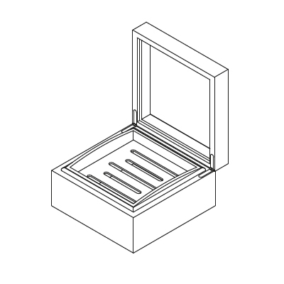 Box Humidor_ 24 x 24 x H 13 cm