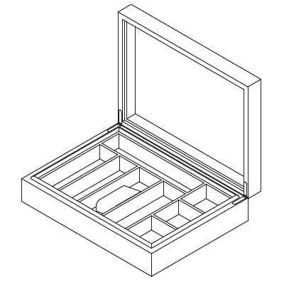 Schuhset Box_ 39,5 x 29,5 x H 10 cm