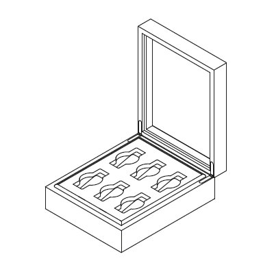 Uhrenbox_ 24 x 29,5 x H 10 cm