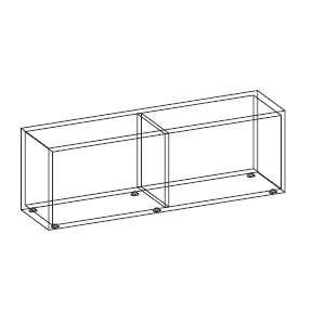 Uno_ Paar Einbaufüße H 0,35 cm