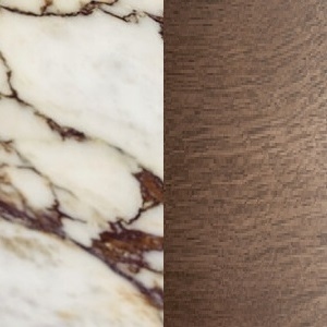 Calacatta Viola Marble / Chêne teinté foncé