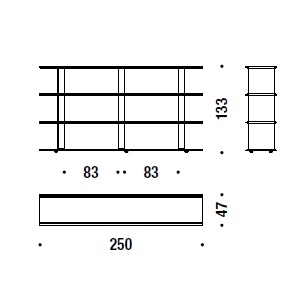 Frame-shift_ C 250 x 47 x H 133 cm