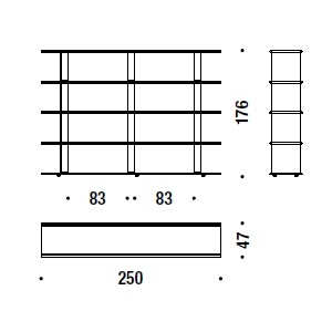 Frame-shift_ D 250 x 47 x H 176 cm