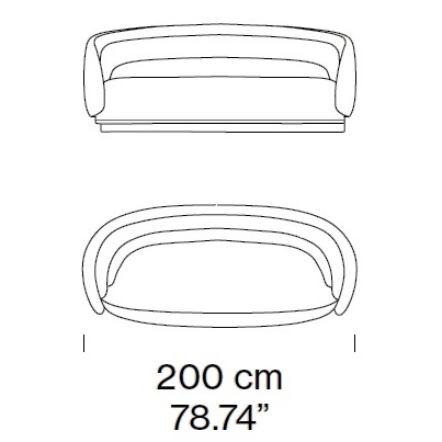 Peonia_ 200 x 90 x H 81 cm