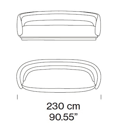 Peonia_ 230 x 90 x H 81 cm