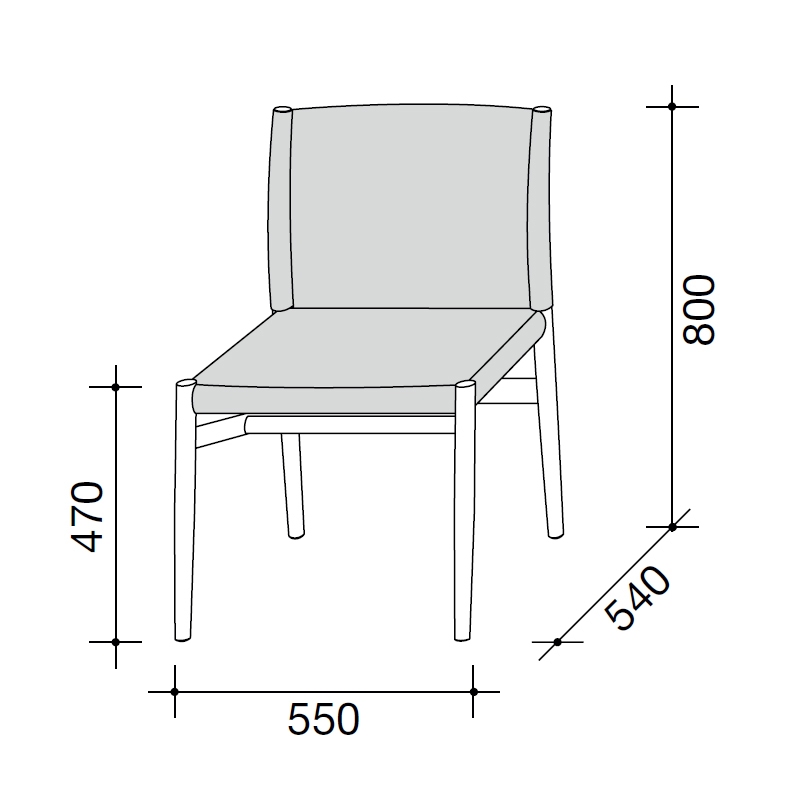 Ayon Chair without Armrests