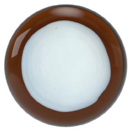 Haiku W_ Marrón transparente con mancha blanca