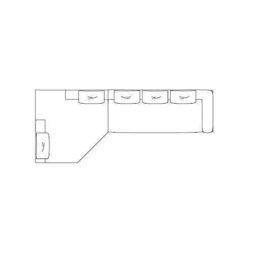 Boolean_ 415 x 170 x H 82 cm