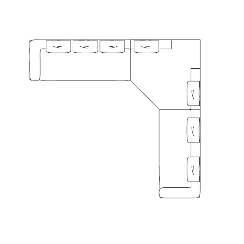 Boolean_ 415 x 385 x H 82 cm