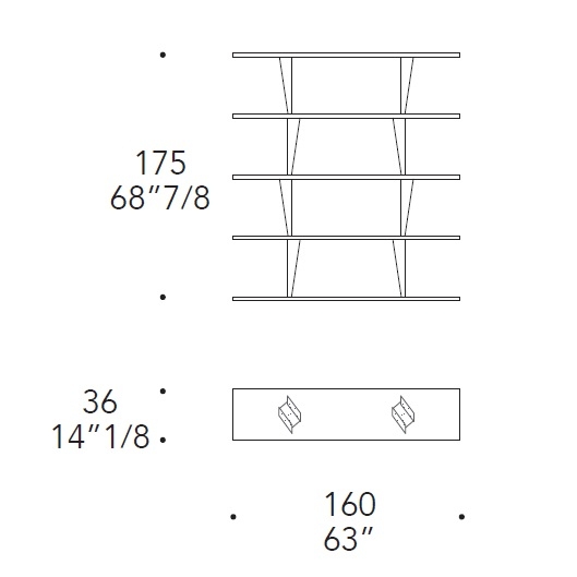 Prisma_ 160 x 36 x H 175 cm