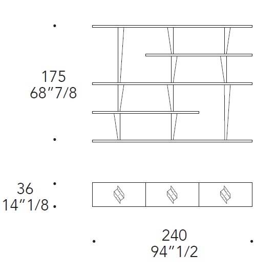 Prisma Special_ 240 x 36 x H 175 cm