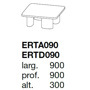 Ernest_ 90 x 90 x H 40 cm
