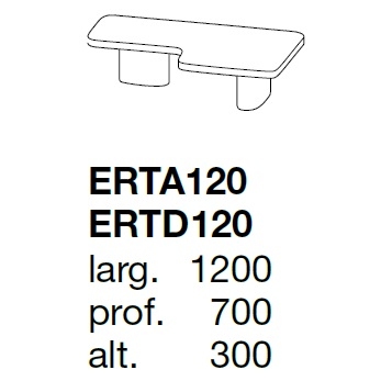 Ernest_ 120 x 70 x H 40 cm
