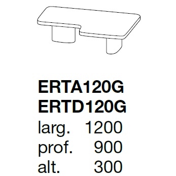 Ernest_ 120 x 90 x H 40 cm