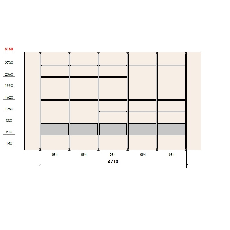 L25 Giorno_ 471 x H 315 cm