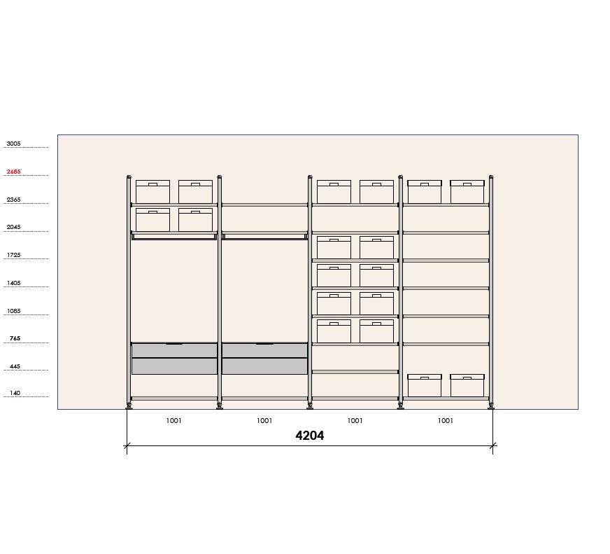 L25 Notte_ 420,4  x H 268,5 cm