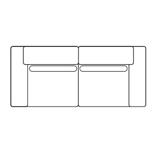 Noka_ 230 x 100 x H 76 cm