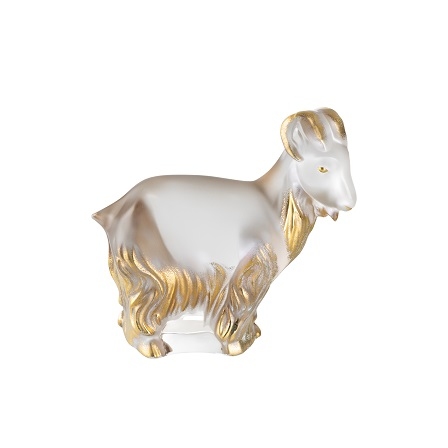 Goat_ Trasparente stampato oro