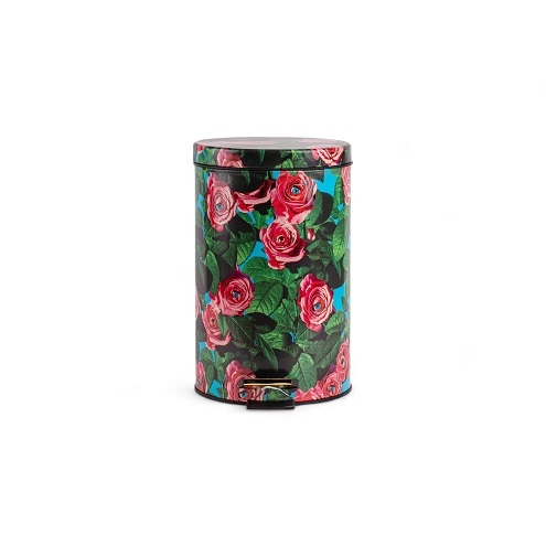 Dustbin Roses 12L_ Ø 25 x H 39.5 cm