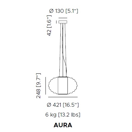 Aura_ Ø 42.1 x H 24.8 cm