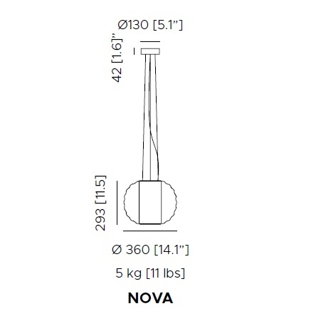 Nova_ Ø 36 x H 29.3 cm