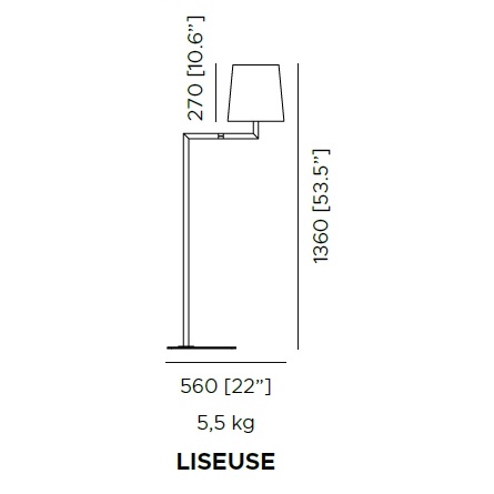 Heritage Liseuse_ 56 x H 136 cm