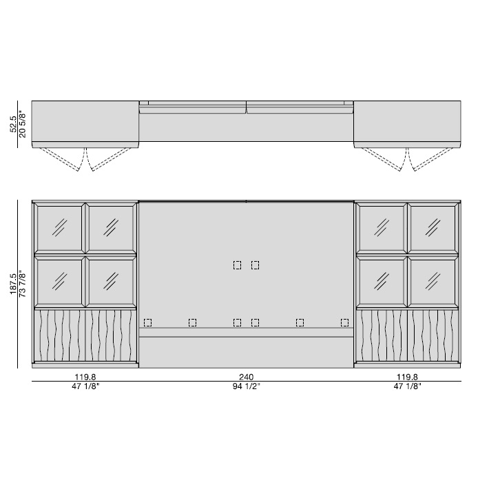 Pierre_ Comp. B_ 479.6 x 52.5 x H 187.5 cm