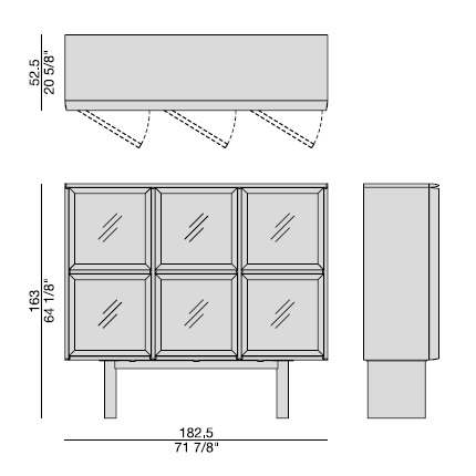 Pierre_ L3 - H2_ 182.5 x 52.5 x H 163 cm