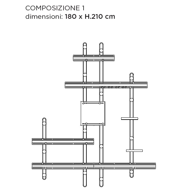 Freedot Comp. 1_ 180 x H 210 cm