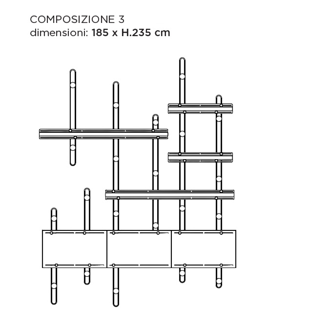 Freedot Comp. 3_ 185 x H 235 cm