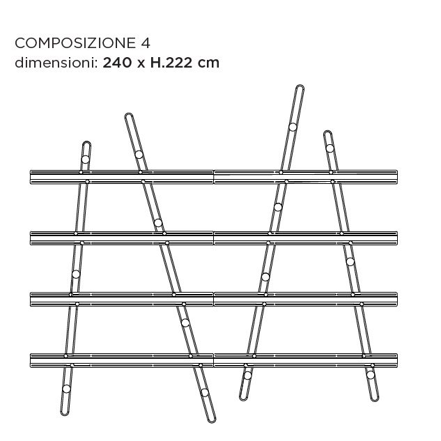 Freedot Comp. 4_ 240 x H 222 cm